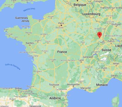 carte france avec Thann